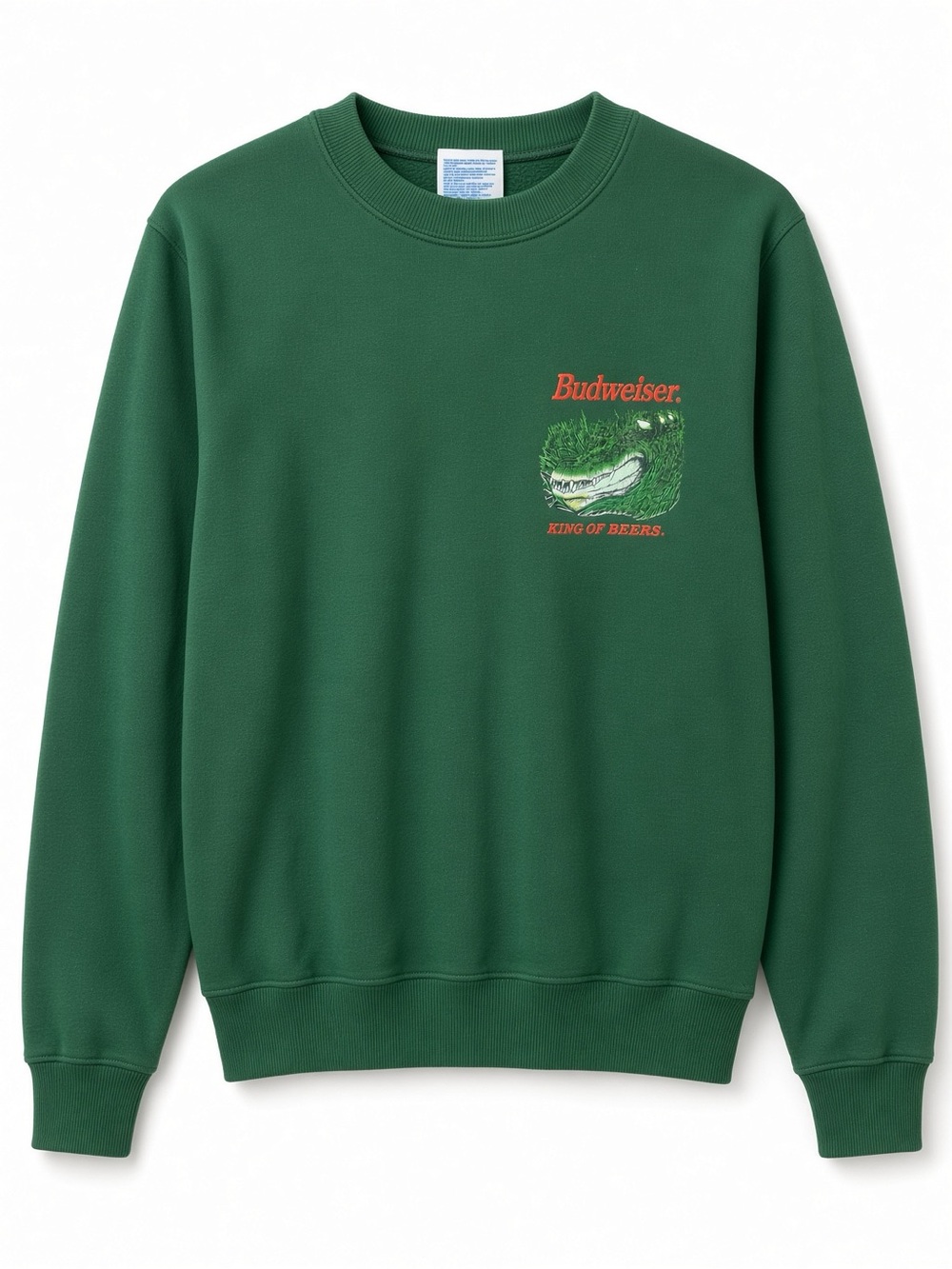 90’s VTG Budweiser Green Graphic Crewneck Sweatshirt